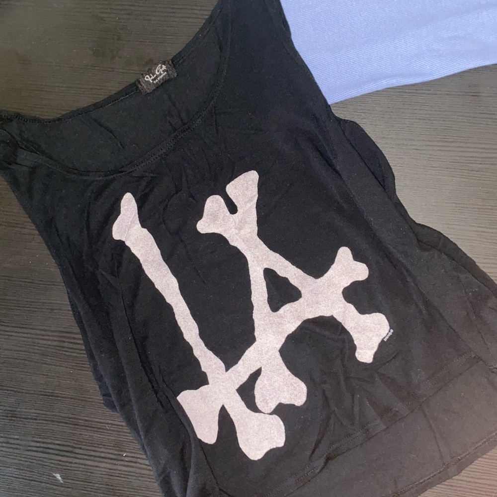 Black tank top